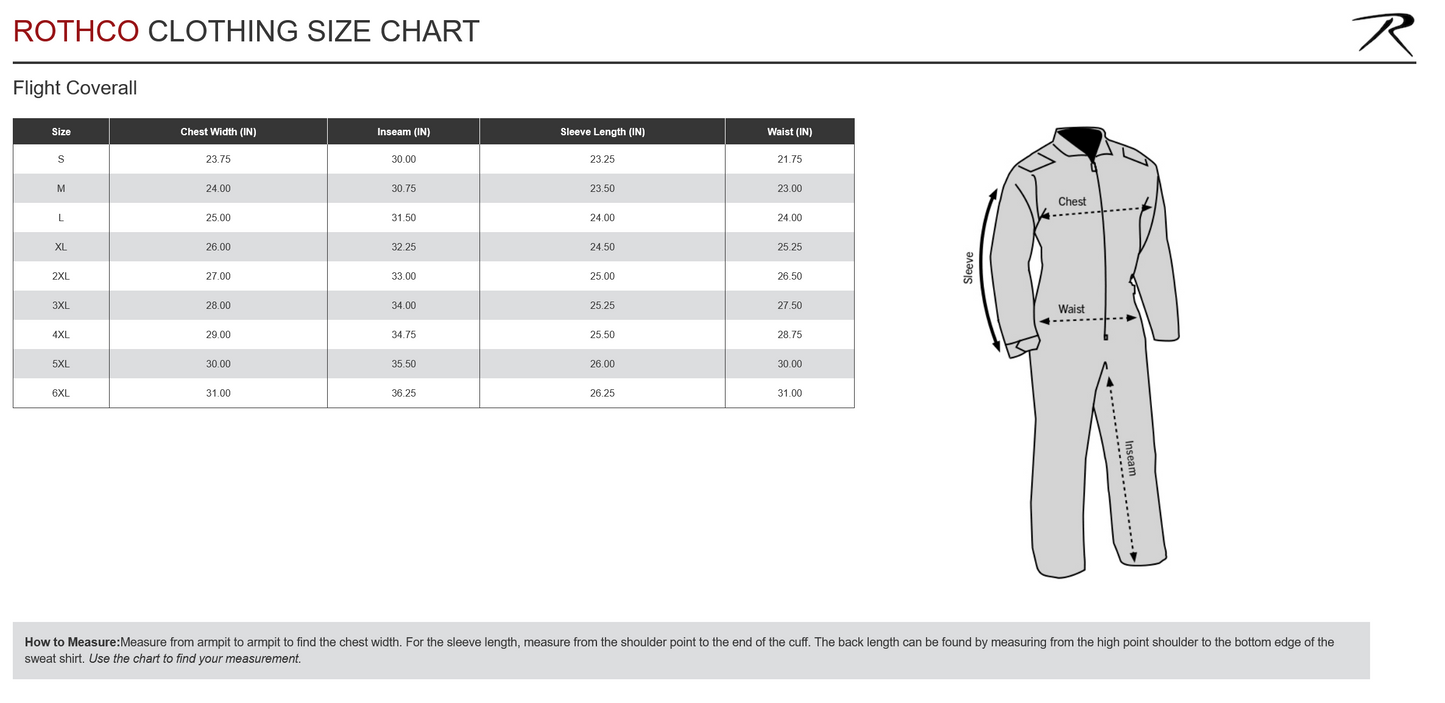 Rothco Flightsuits - Foliage Green