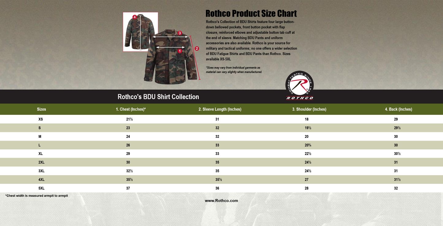 Rothco Digital Camo BDU Shirts - Desert Digital Camo