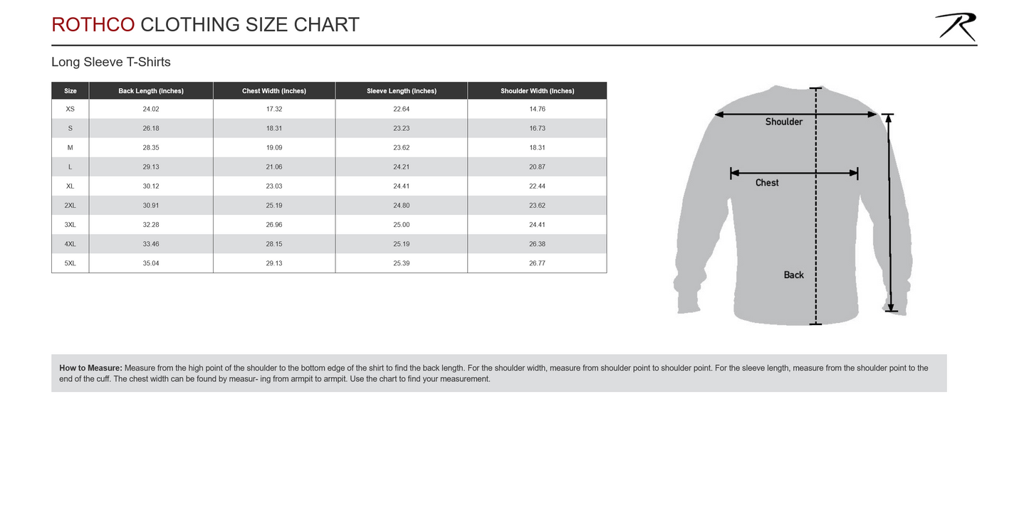 Rothco Long Sleeve Two-Sided Security T-Shirt