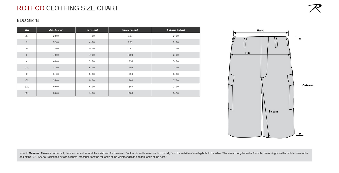 Rothco Tactical BDU Shorts - Midnight Navy Blue
