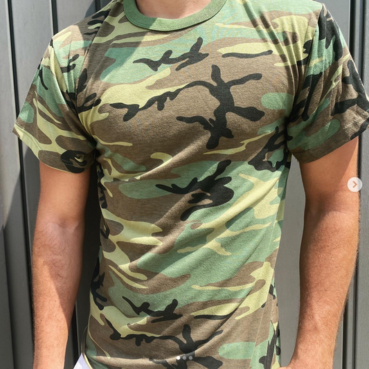 Rothco Camo T-shirt - Woodland Camo