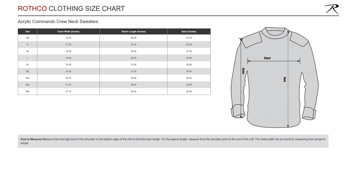 Rothco G.I. Style Acrylic Commando Sweater