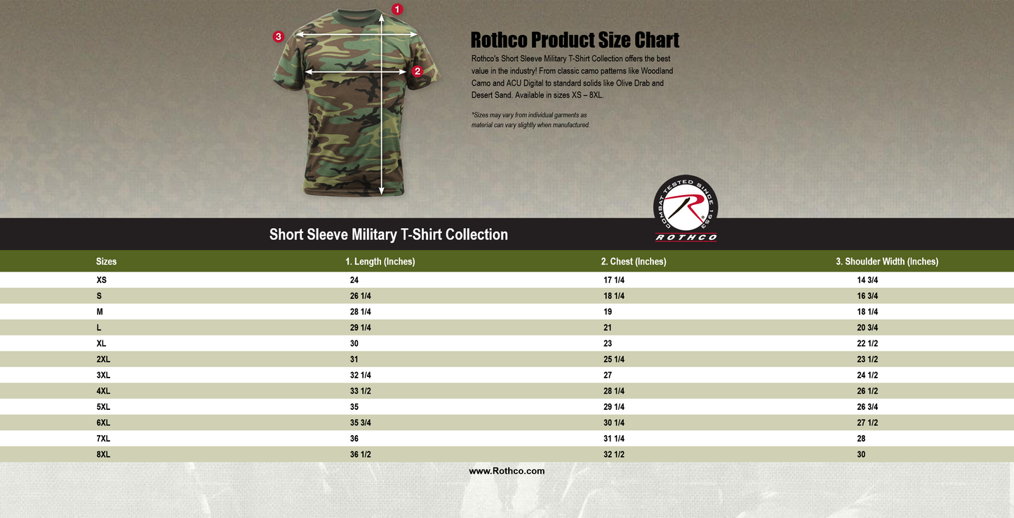 Rothco Vintage Camo T-Shirts - Tiger Stripe Camo