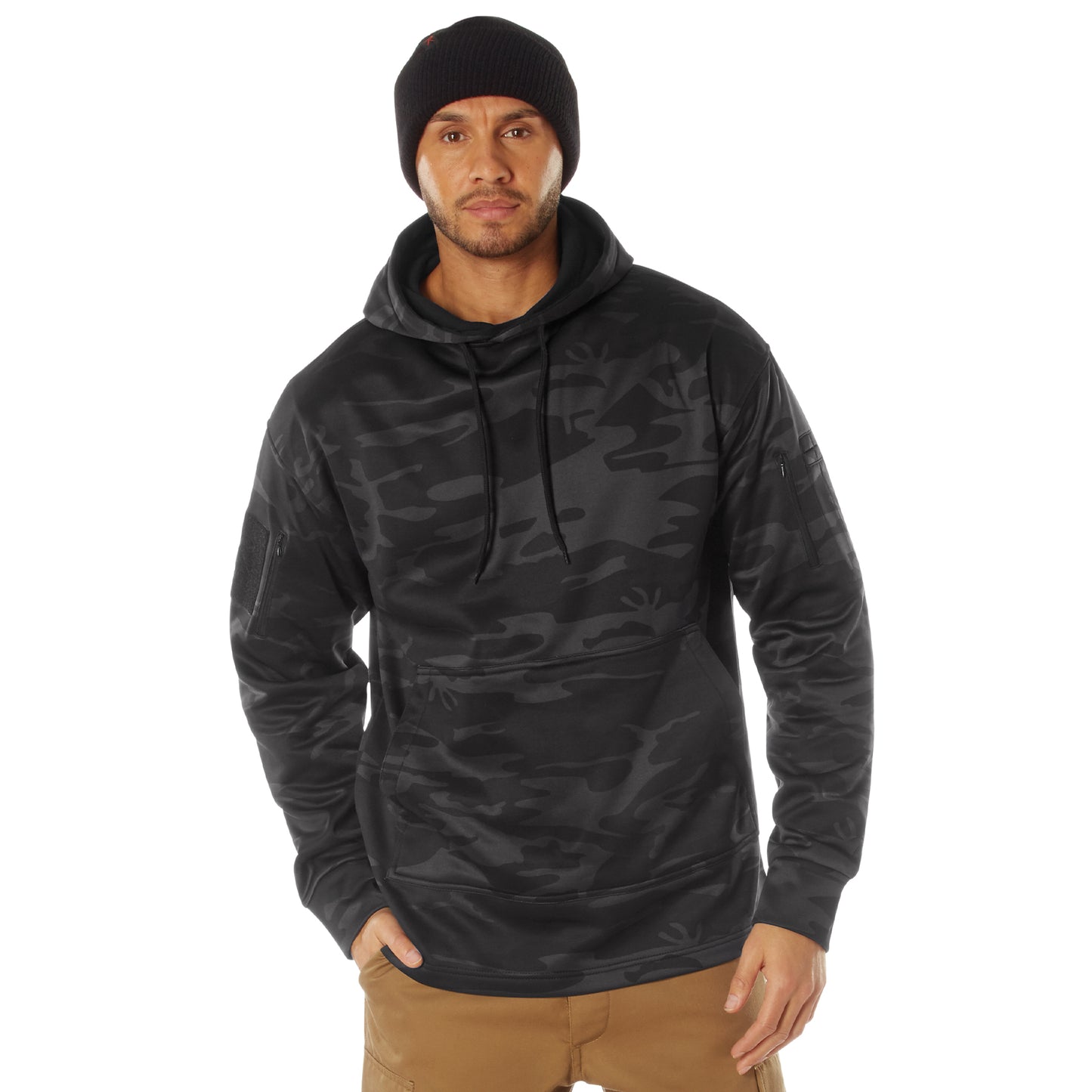 Rothco Concealed Carry Hoodie - Midnight Black Camo