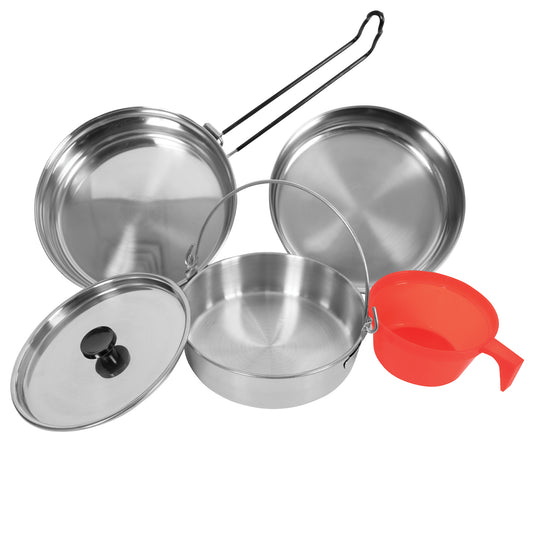 Rothco 5 Piece Stainless Steel Mess Camping Kit