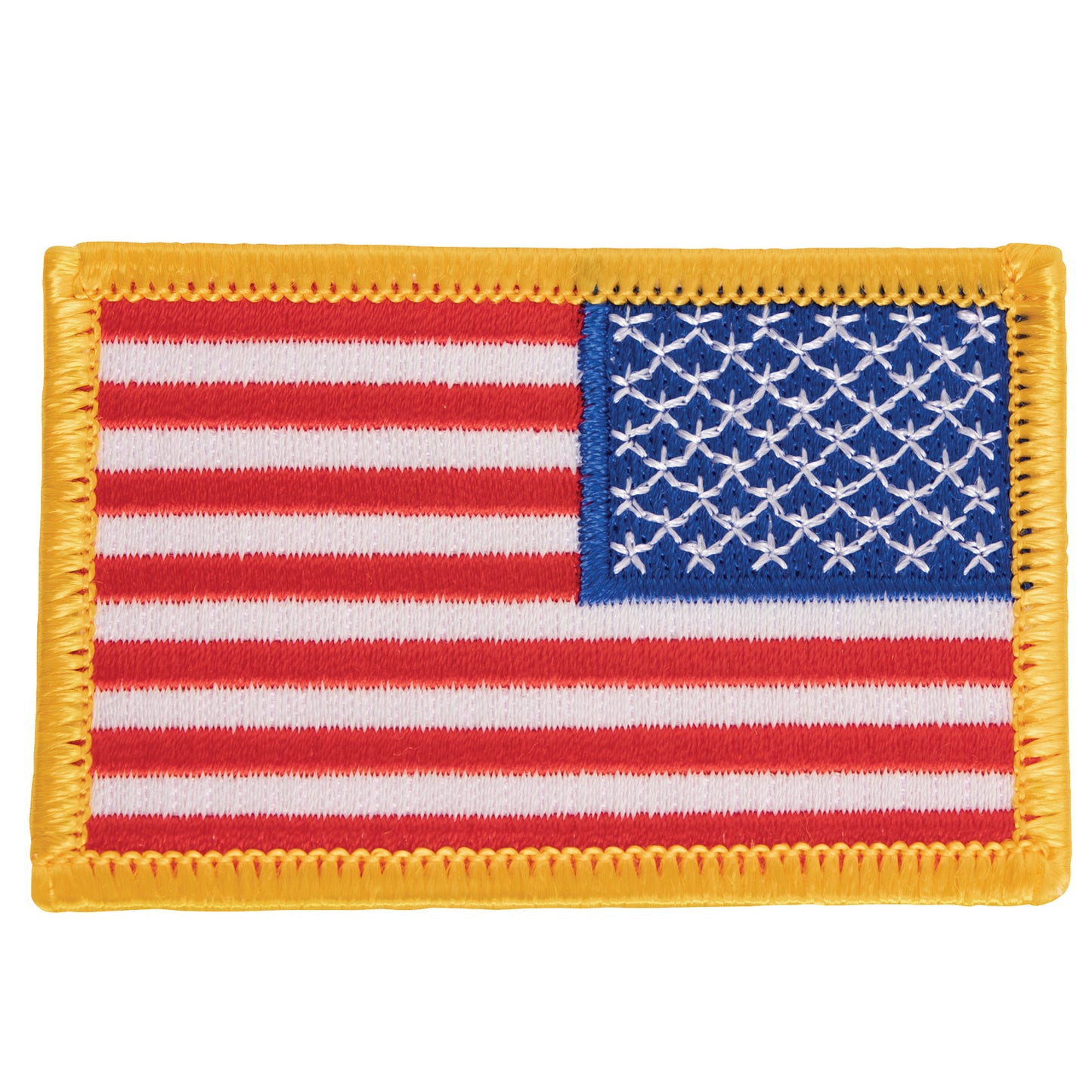 Rothco Iron On / Sew On Embroidered US Flag Patch