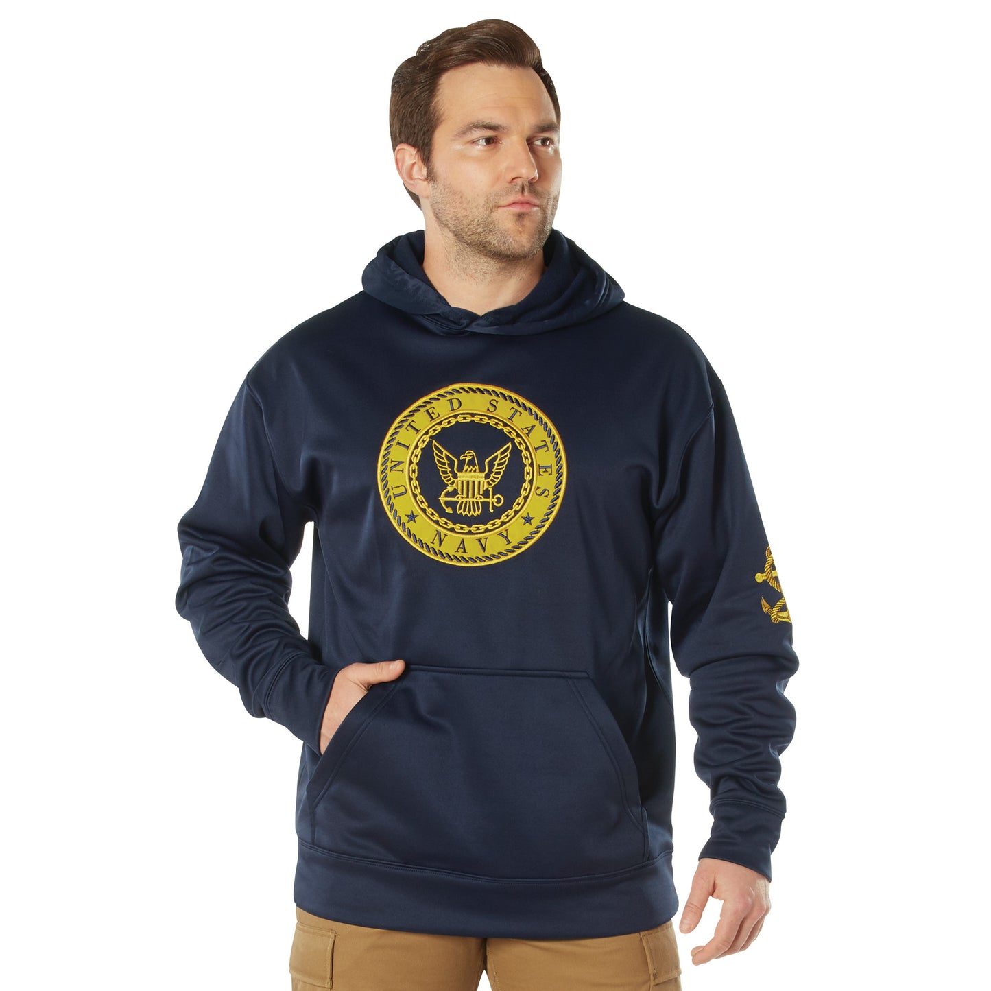 Rothco USN US Navy Emblem Pullover Hooded Sweatshirt