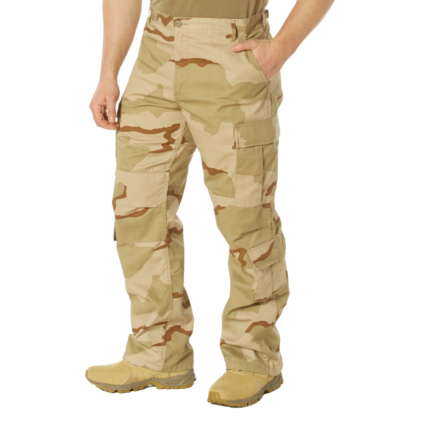 Rothco Vintage Camo Paratrooper Fatigue Pants - Tri Color Desert Camo