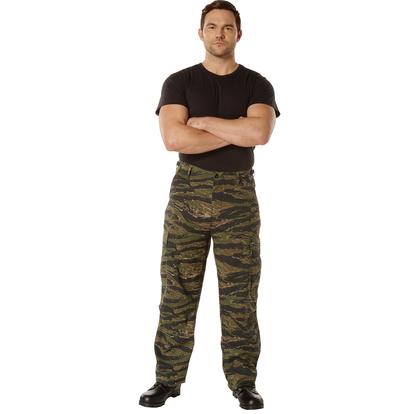 Rothco Vintage Vietnam Rip-Stop Fatigue Pants - Tiger Stripe Camo