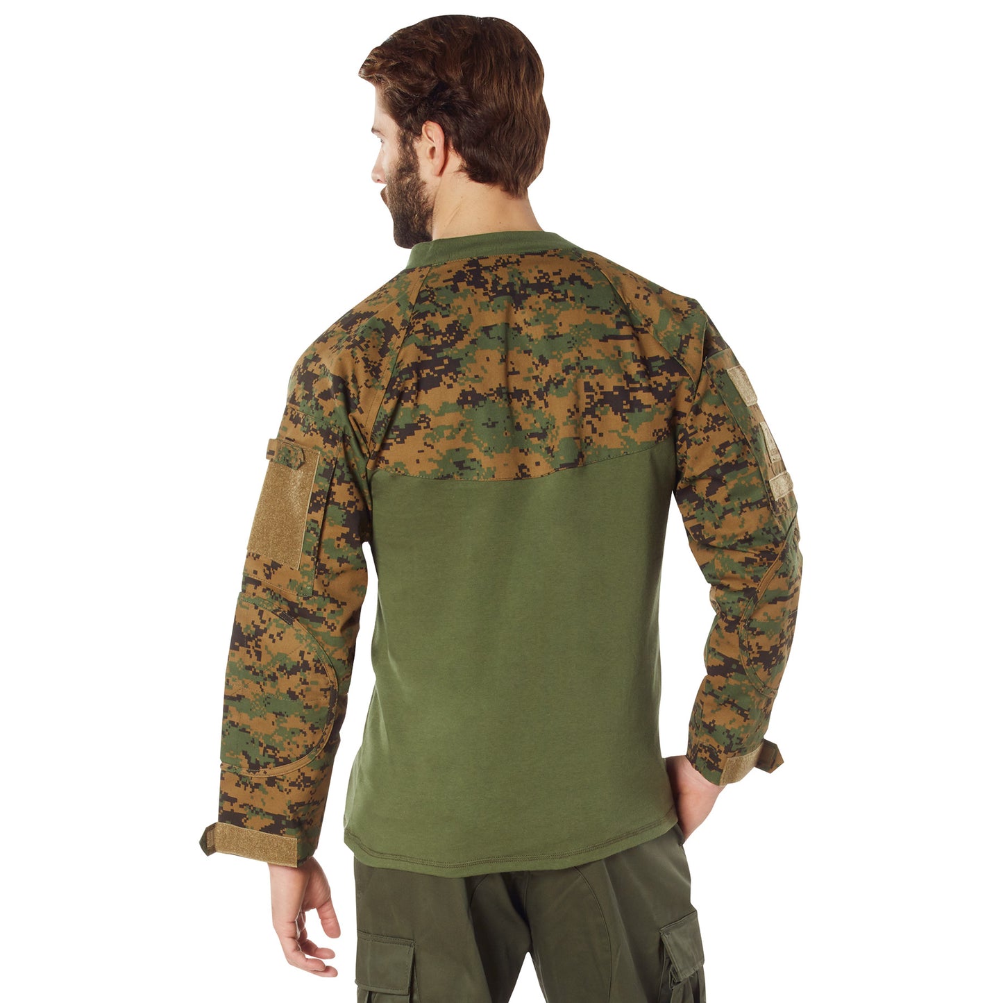 Rothco Tactical Airsoft Combat Shirt - Woodland Digital Camo