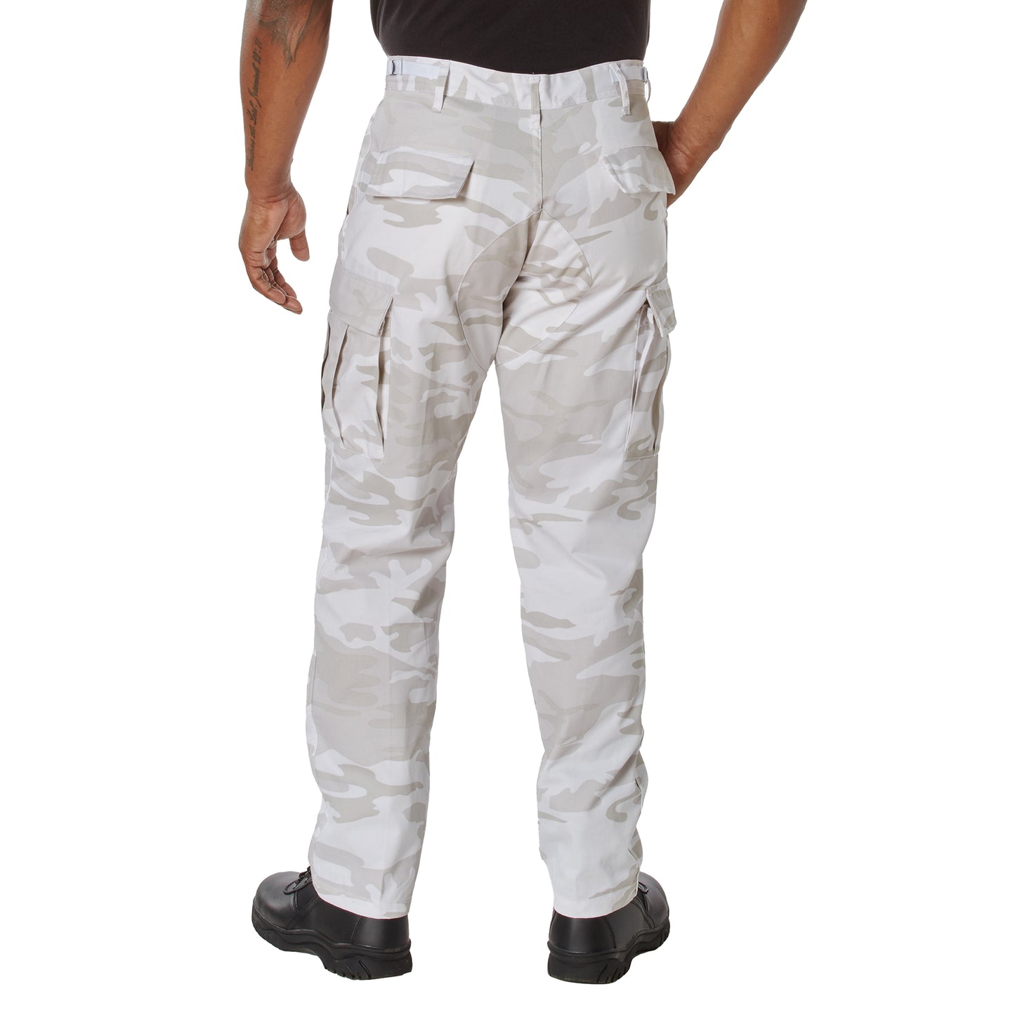 Rothco Color Camo Tactical BDU Pants - White Snow Camo