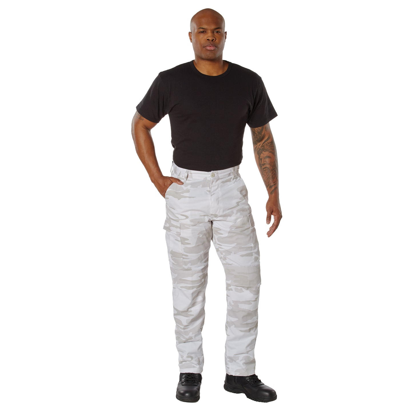 Rothco Color Camo Tactical BDU Pants - White Snow Camo
