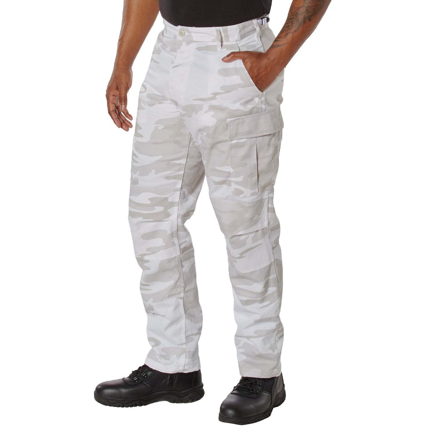 Rothco Color Camo Tactical BDU Pants - White Snow Camo