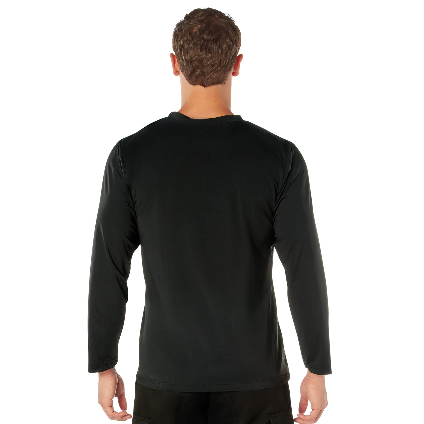 Rothco Long Sleeve Army PT Shirt Moisture Wicking - Black