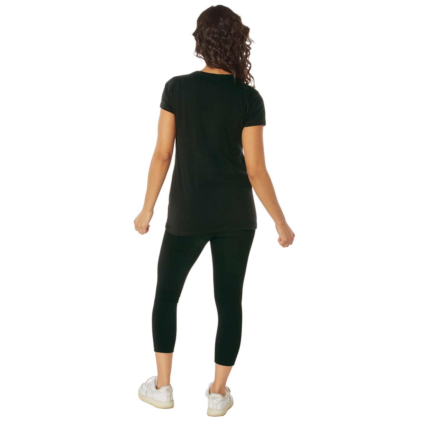Rothco Women's Thin Blue Line Longer T-Shirt - Black