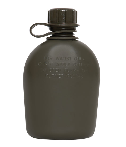 Genuine G.I. 3 Piece 1 QT. Canteen with Clip