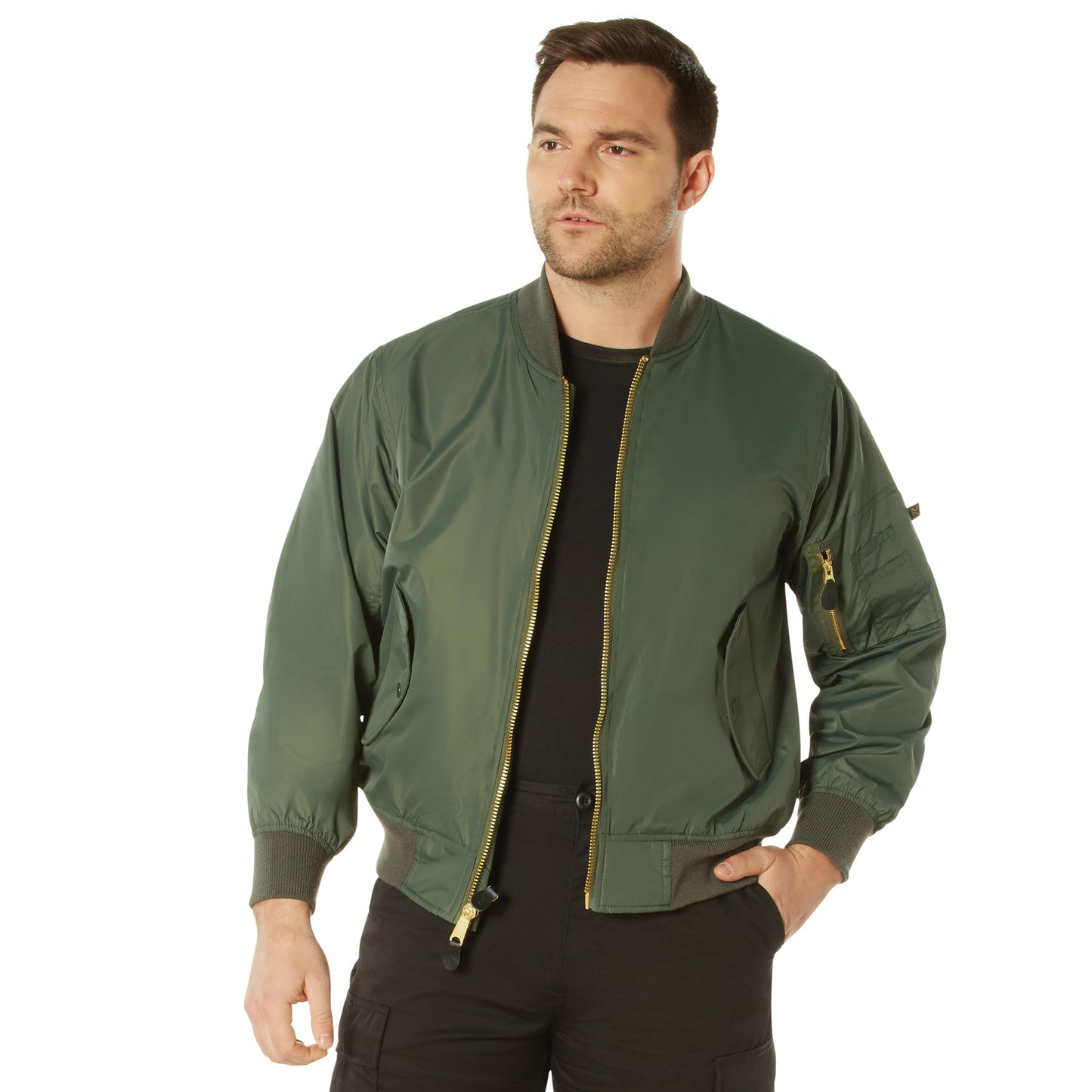 Rothco Lightweight MA-1 Flight Jacket - Sage Green