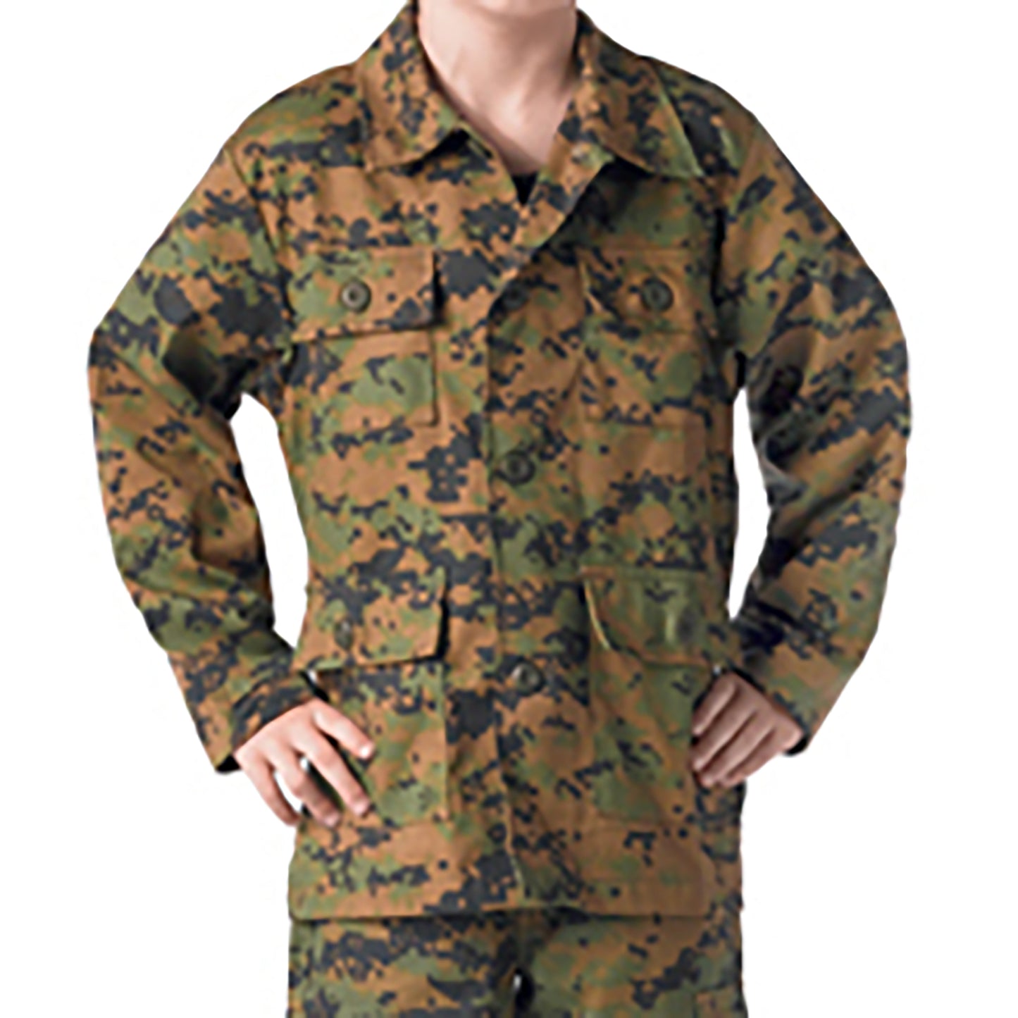 Rothco Kids Digital Camo BDU Shirt