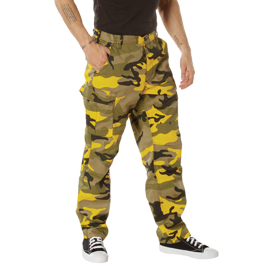 Rothco Color Camo Tactical BDU Pants - Yellow Stinger Camo