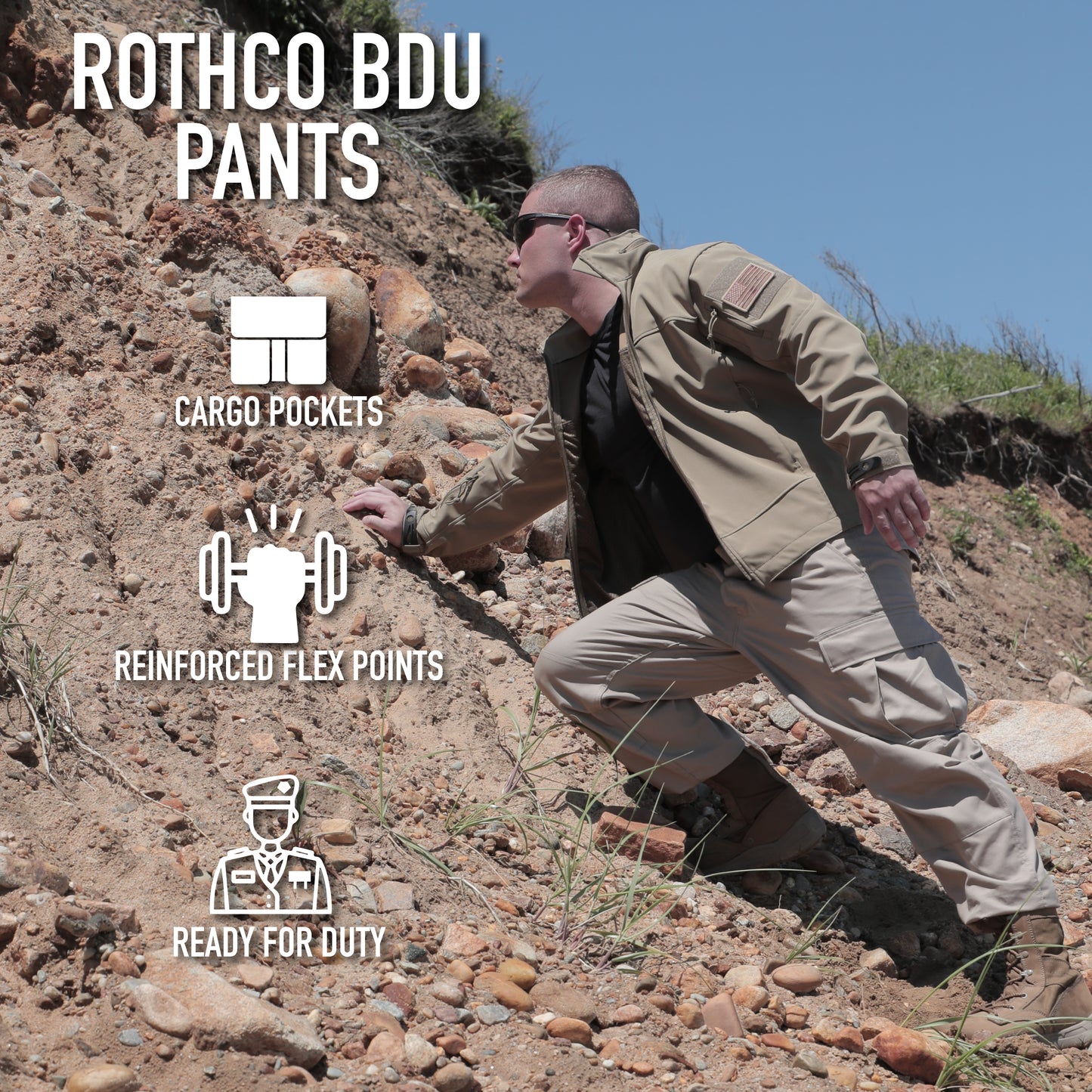 Rothco Color Camo Tactical BDU Pants - White Snow Camo