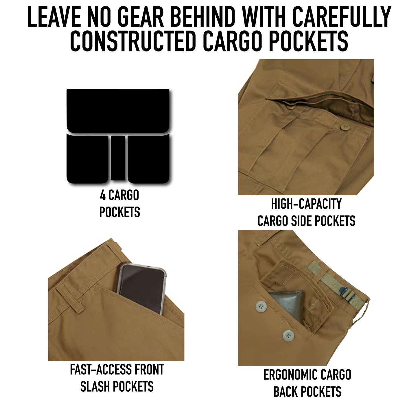 Rothco Color Camo Tactical BDU Pants - White Snow Camo