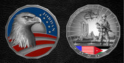 Challenge Coin - Eagle Blackhawk and Soldier Jordan