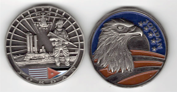 Challenge Coin - Eagle Apache and Soldier Jordan