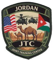 Jordan JTC Military Patch With Helicopters Camels USA and Jordan Flags