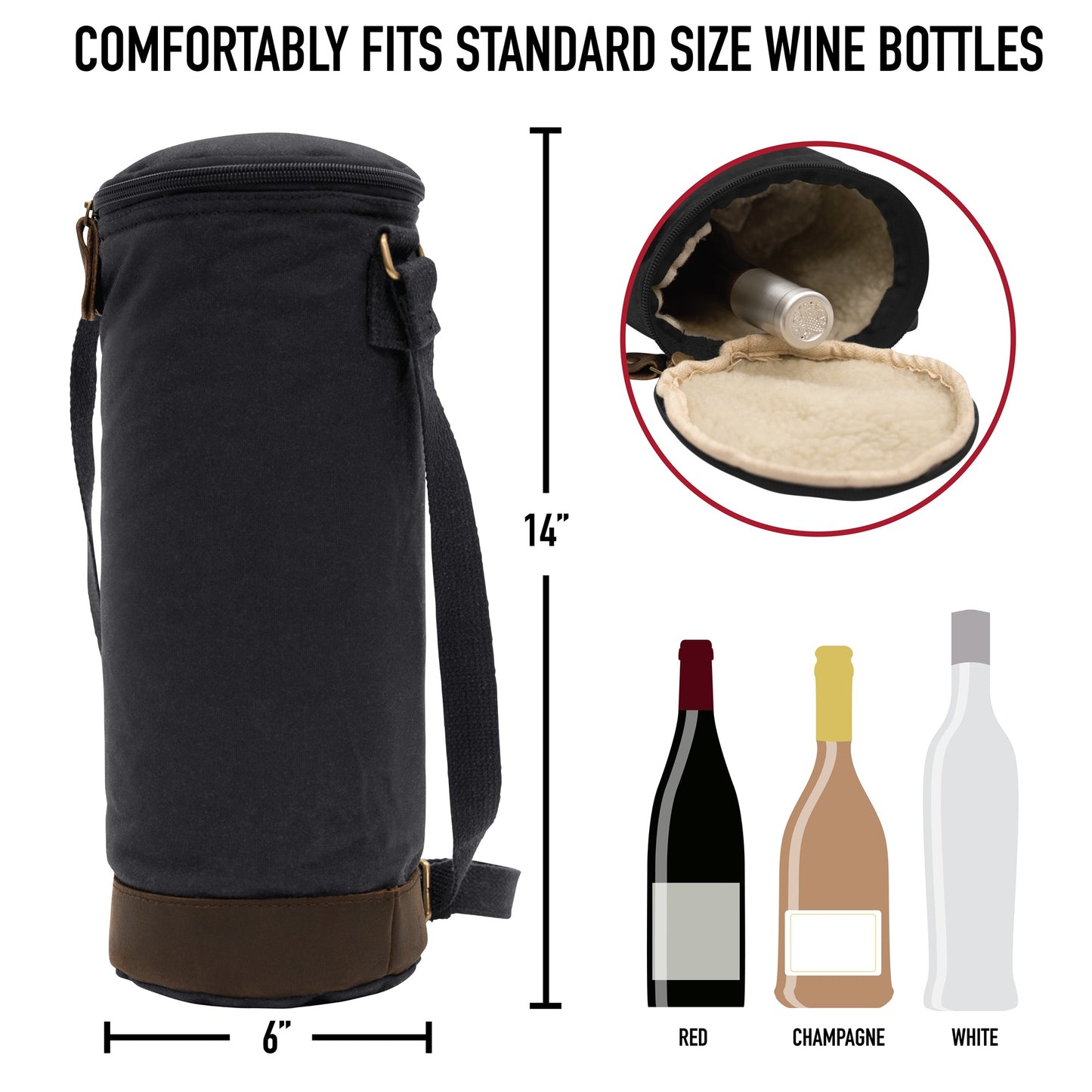 Rothco Waxed Canvas Wine Carrier Tote Bag