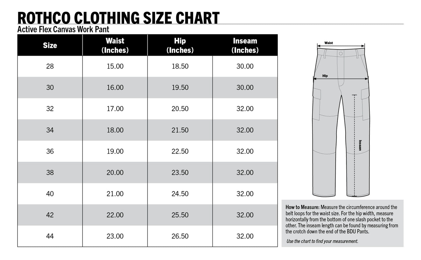 Rothco Active Flex Canvas Work Pant