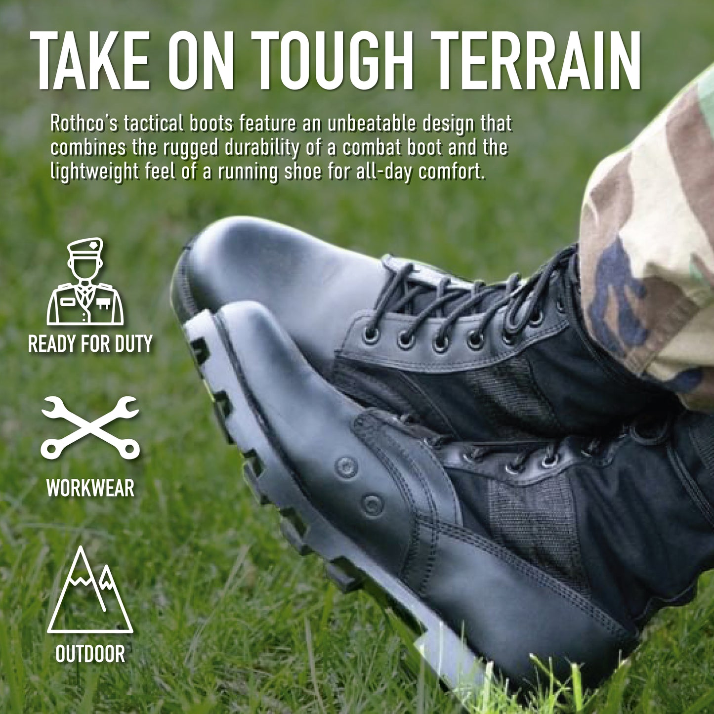 Rothco Jungle Boots Military Style Boot - 8 Inch