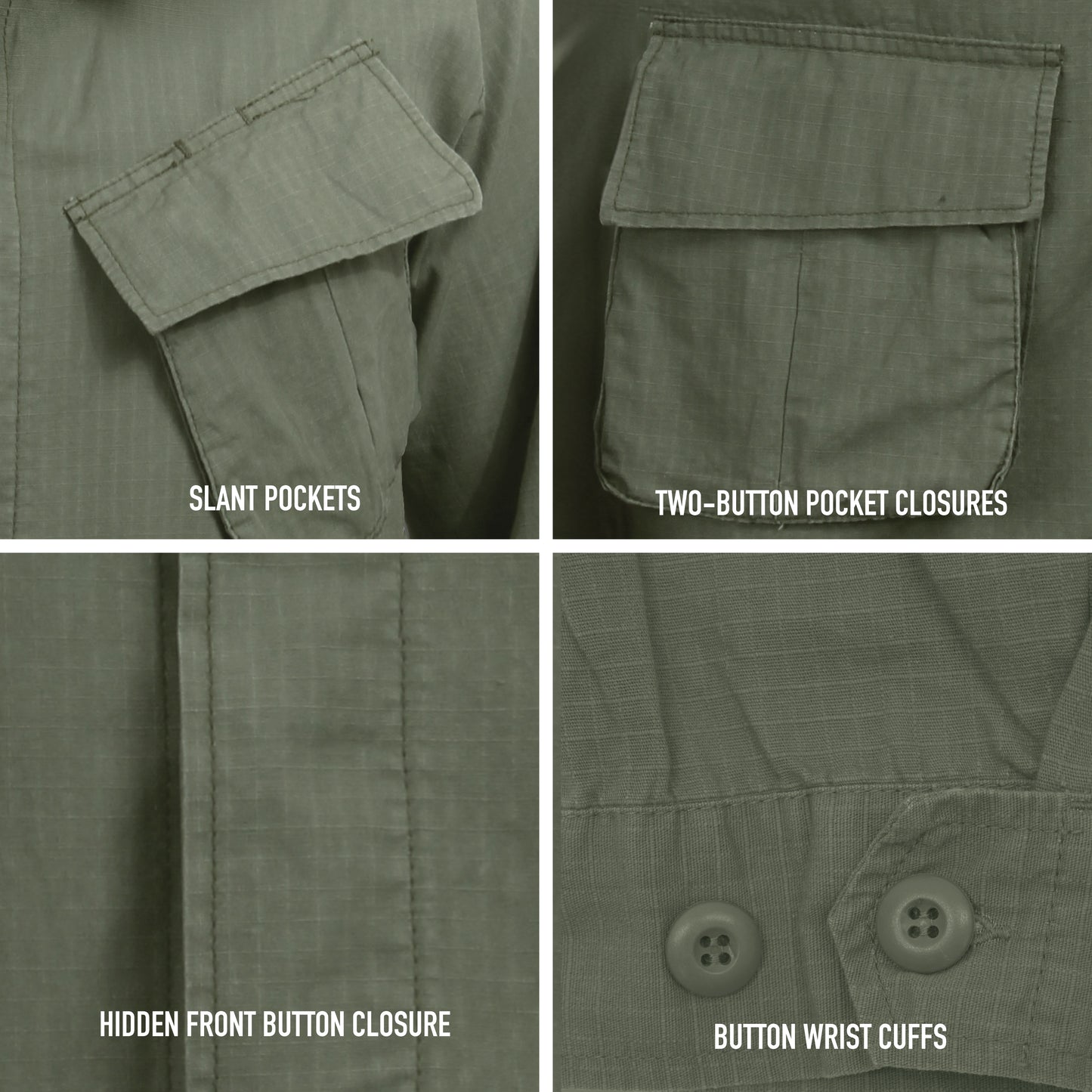 Rothco Vintage Vietnam Fatigue Shirt Rip Stop