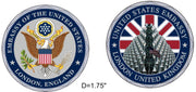 Challenge Coin, London Embassy Battersea