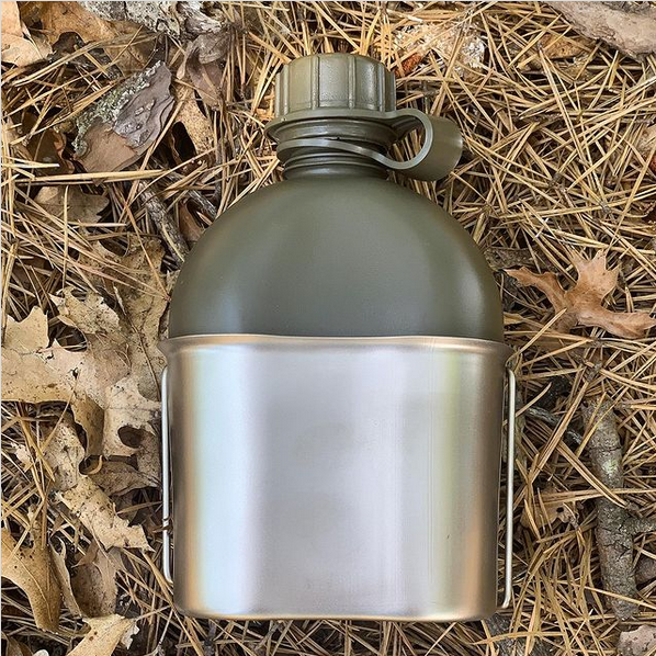 Genuine Military 1 Quart Plastic Canteen - Made In The USA