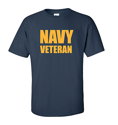 T-shirt USN US Navy Veteran Military Navy Blue Shirt