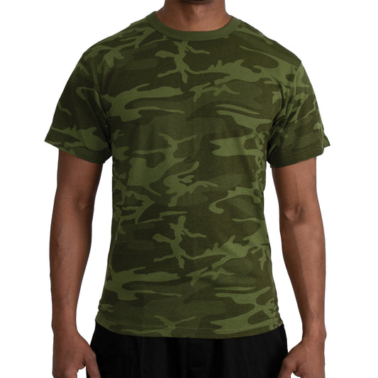 Rothco Color Camo T-Shirt - Green Camo