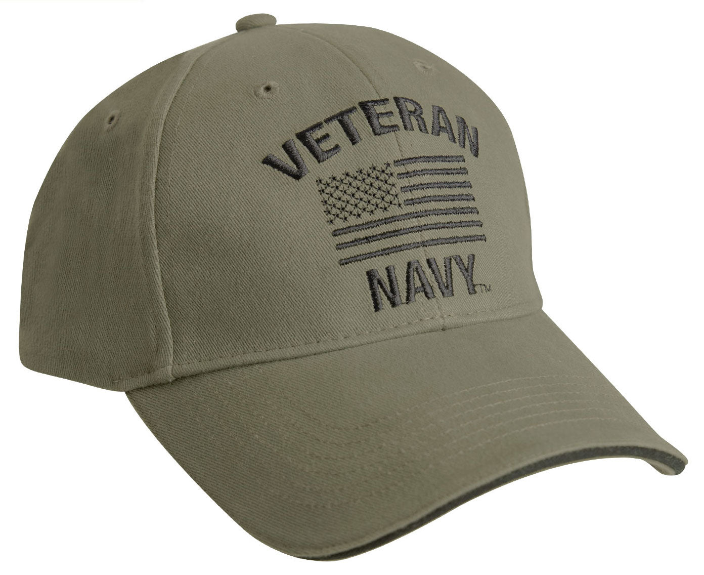 Rothco Vintage Veteran Low Profile Cap  - US Navy Olive Drab