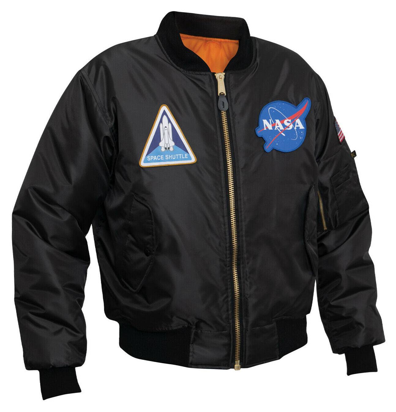 Rothco NASA MA-1 Flight Jacket - Black