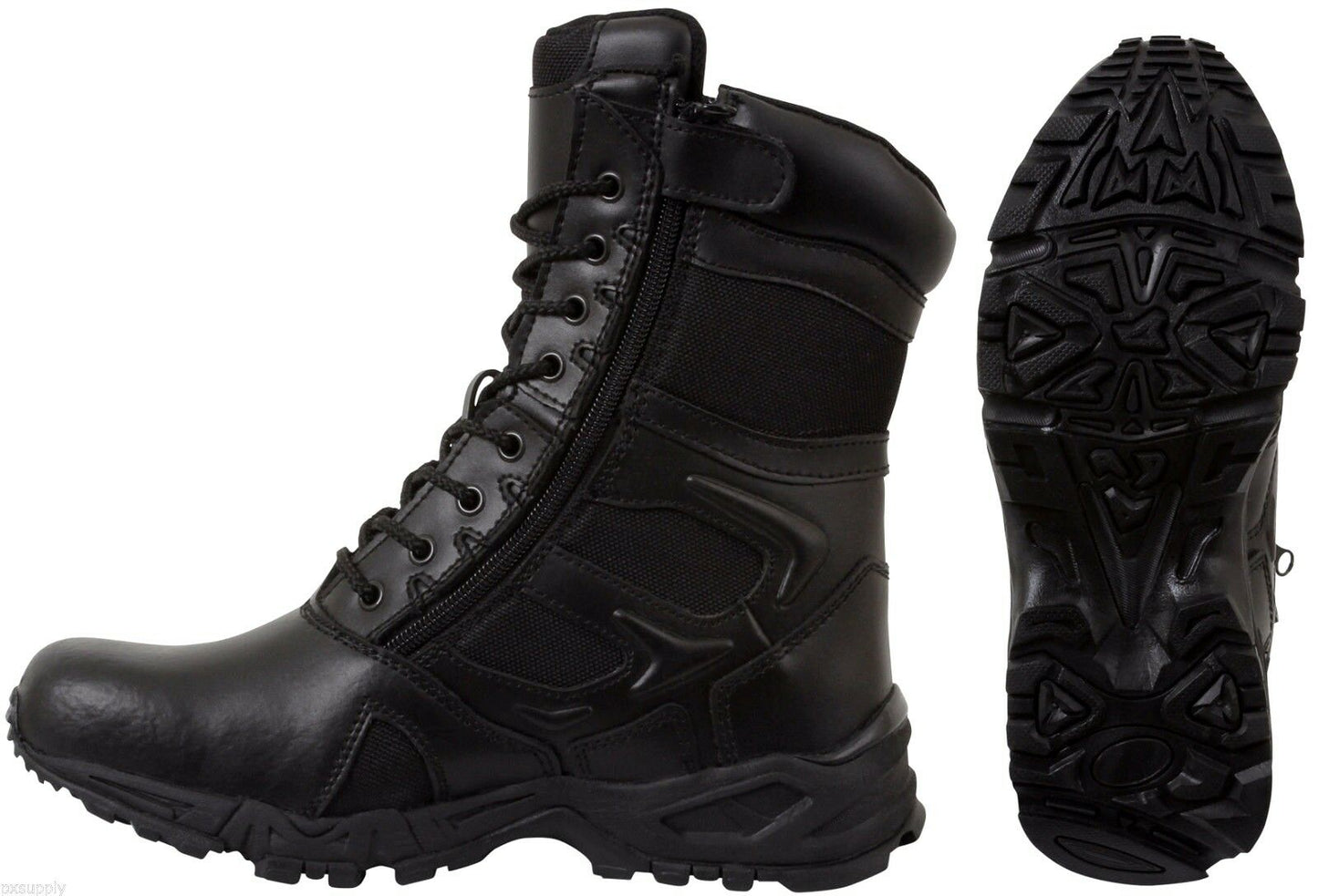 Rothco Forced Entry Deployment Boot With Side Zipper - 8 Inch Black