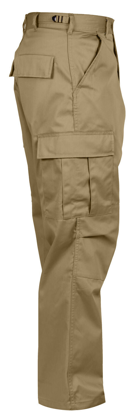 Rothco Relaxed Fit Zipper Fly BDU Pants - Khaki