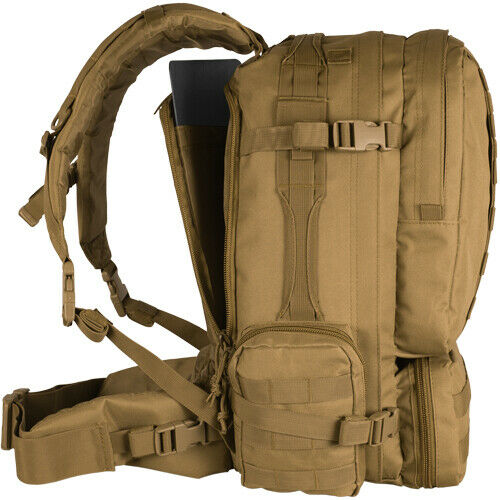 Large Tactical Backpack 2 Day Combat Pack Travel Hiking Back Pack Coyote Brown