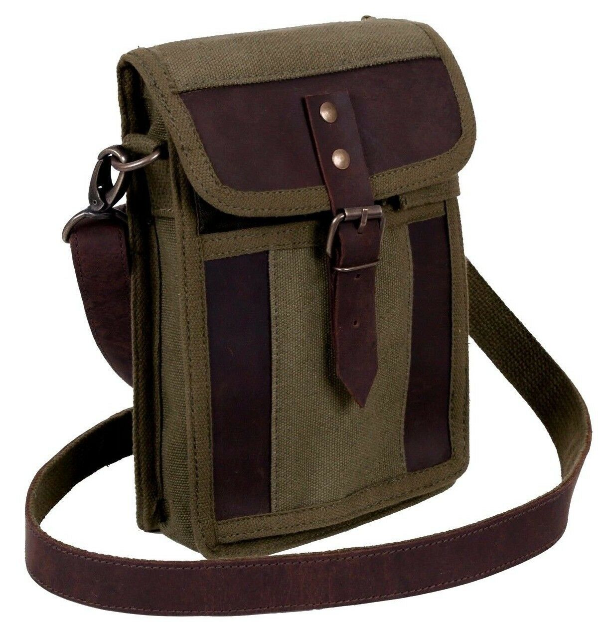 Rothco Canvas Travel Portfolio Bag With Leather Accents