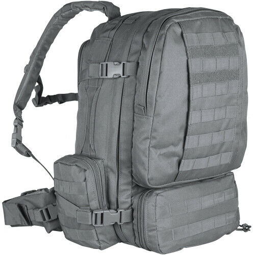 Large Tactical Backpack 2 Day Combat Pack Travel Hiking Back Pack Grey Gray