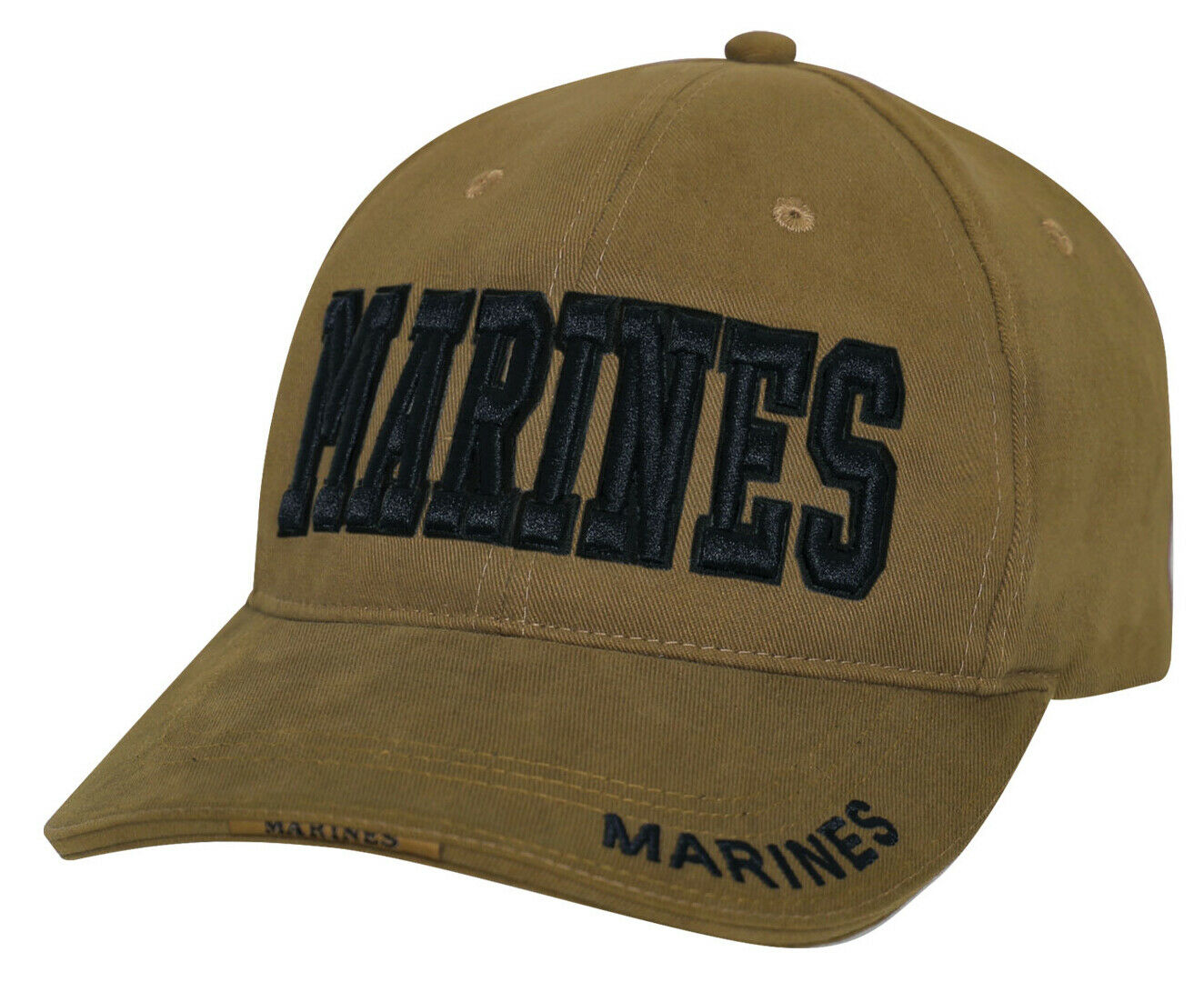 Rothco Deluxe Marines Low Profile Insignia Cap - Coyote Brown