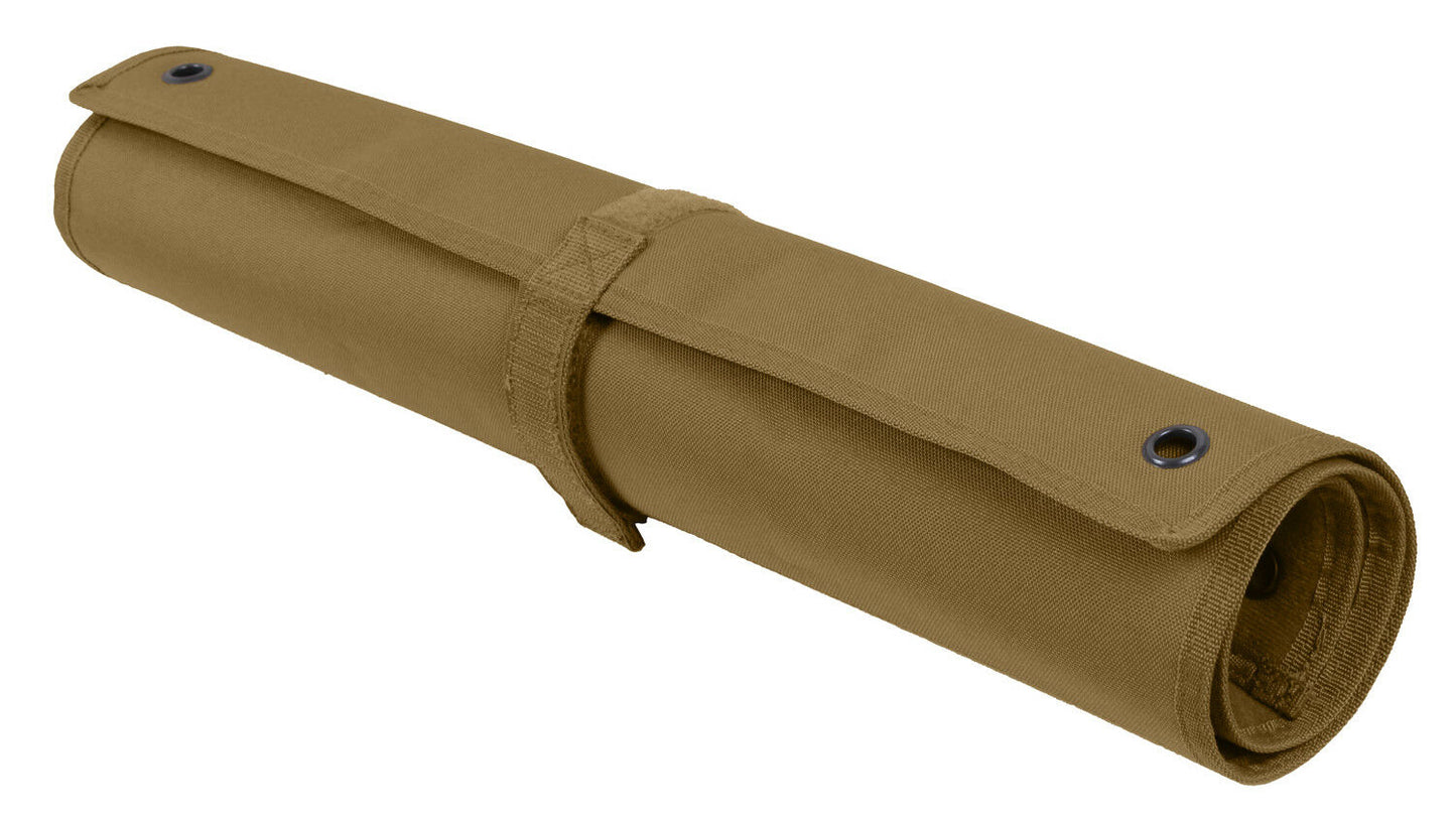 Rothco Hanging Roll-Up Morale Patch Board - Coyote Brown