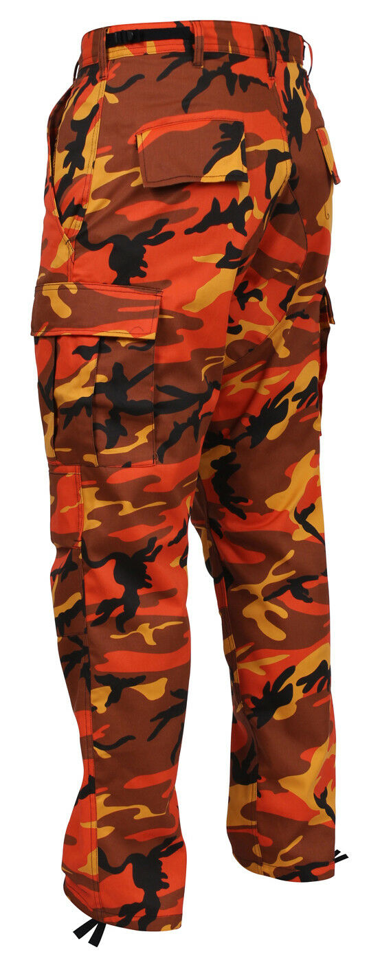 Rothco Color Camo Tactical BDU Pants - Savage Orange Camo