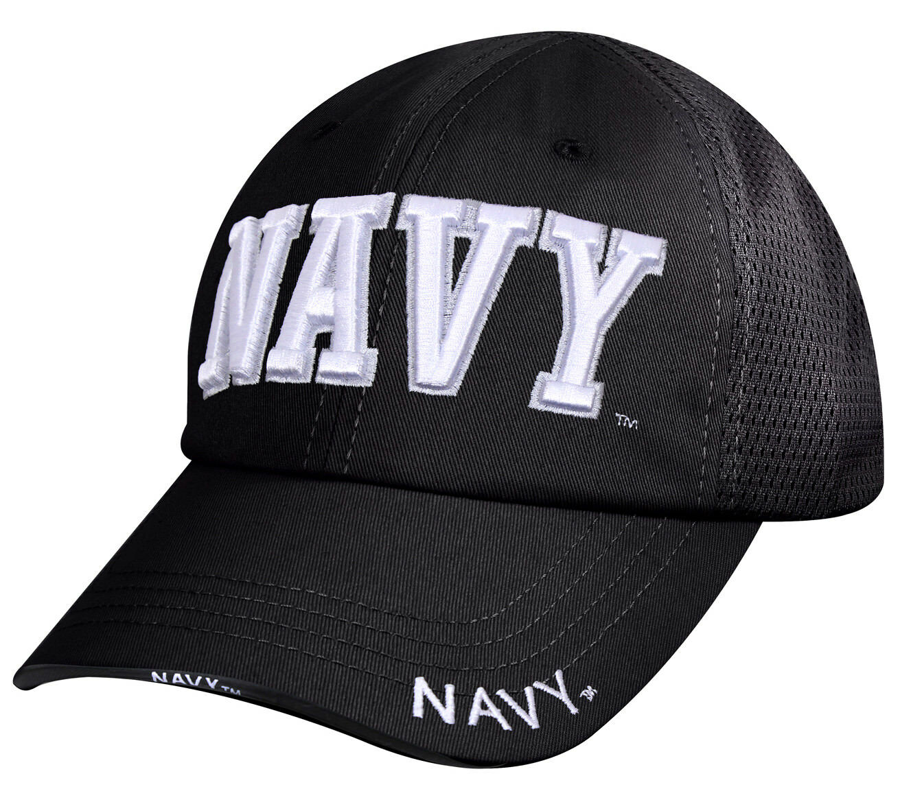 Rothco Navy Mesh Back Tactical Cap - Black