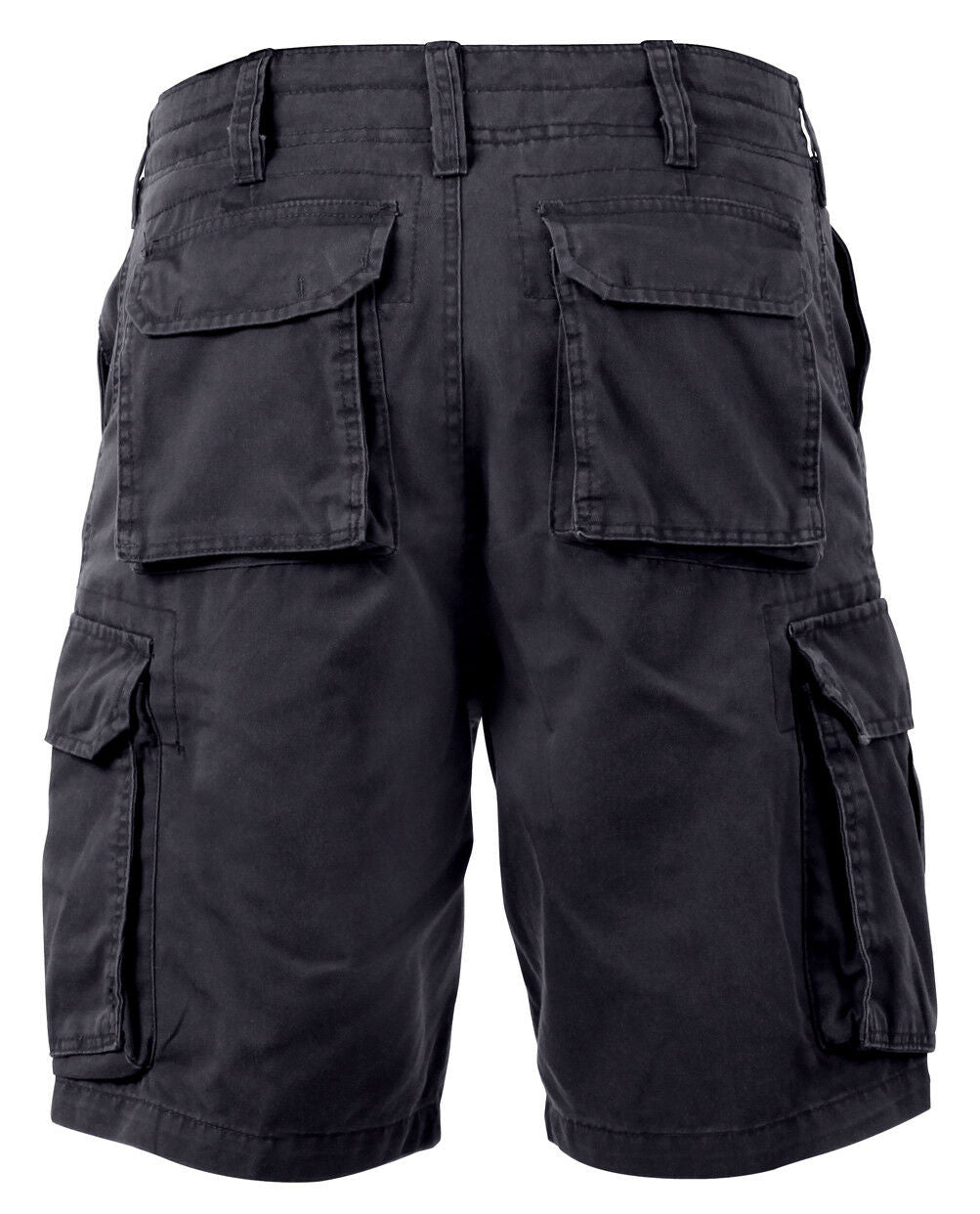 Rothco Vintage Solid Paratrooper Cargo Shorts - Black
