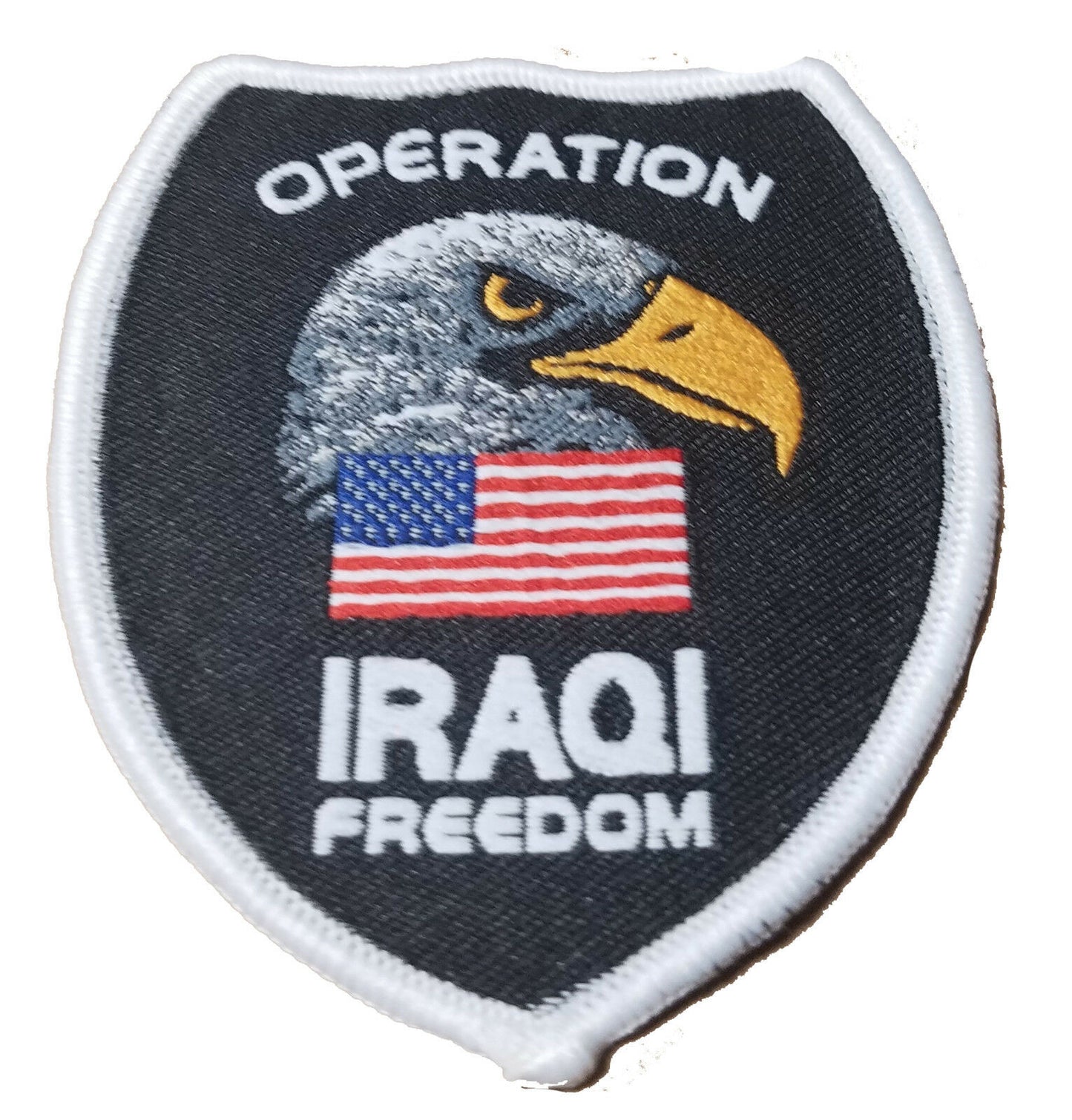 Military Patch Iraq Operation Iraqi Freedom OIF NATO Patch Eagle USA US Flag