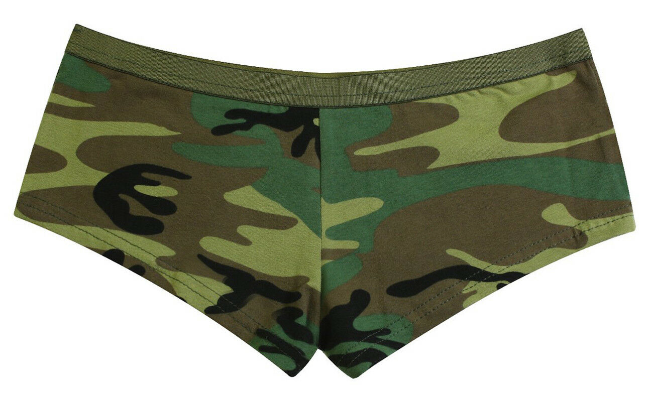 Womens Booty Shorts Underwear Woodland Camo Rothco 5476